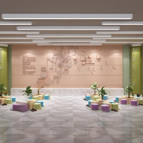 现代幼儿园音乐教室3D模型下载